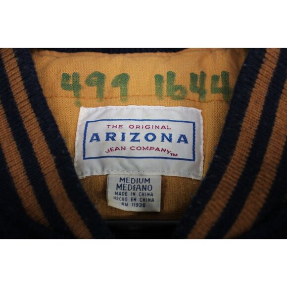 Vintage Arizona Jean Company Mens Medium Wool Leather Varsity Jacket F1154 - Picture 3 of 5